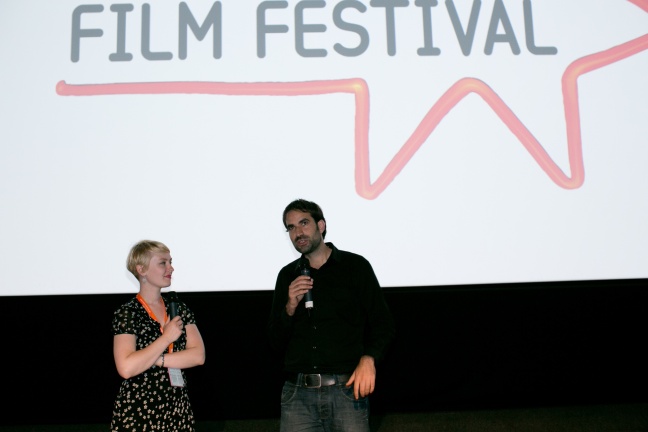 Alex Pitstra at Q&A for Die Welt. Photography by Lloyd Smith, courtesy of EIFF. 